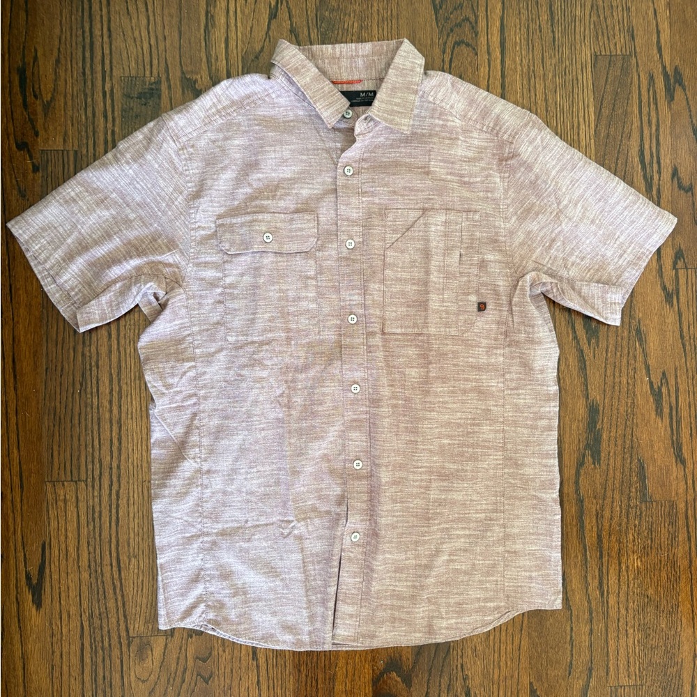 Mountain Hardwear Men's M Casual Button-Down Shirt - Light pink
